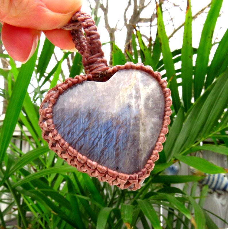 Belomorite macrame necklace, mothers day gift