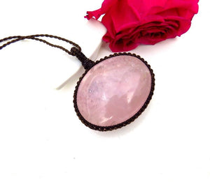 Mothers Day Gift Ideas, Rose Quartz Necklace Pendant, gift ideas for the zen seeker, self love gifts, self gift, love gemstones