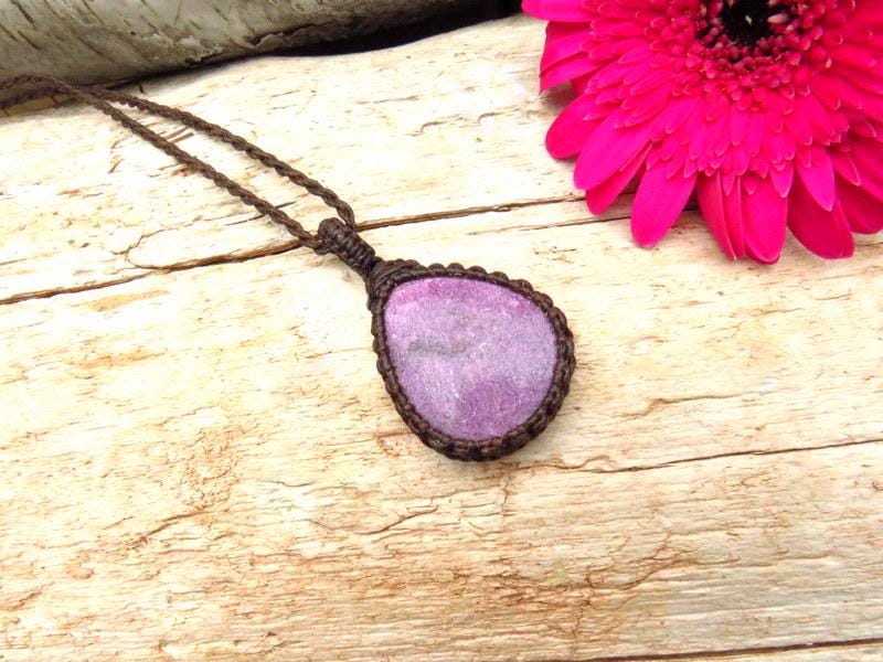 Purpurite Necklace , Purpurite jewelry