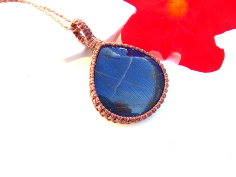 Mothers Day gift for her, Blue Labradorite gemstone necklace, teardrop gemstone necklace, statement jewelry, for her, for mom, wife gift