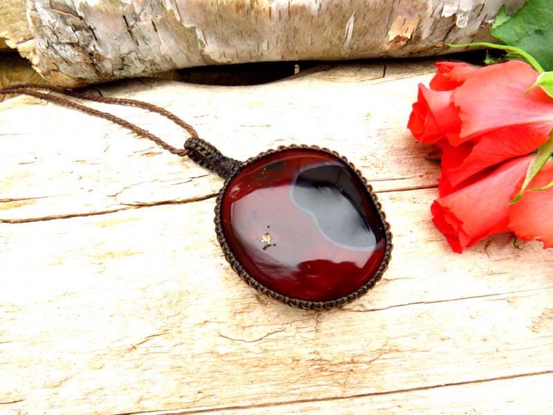 Mothers day gift ideas for her, Carnelian Gemstone necklace