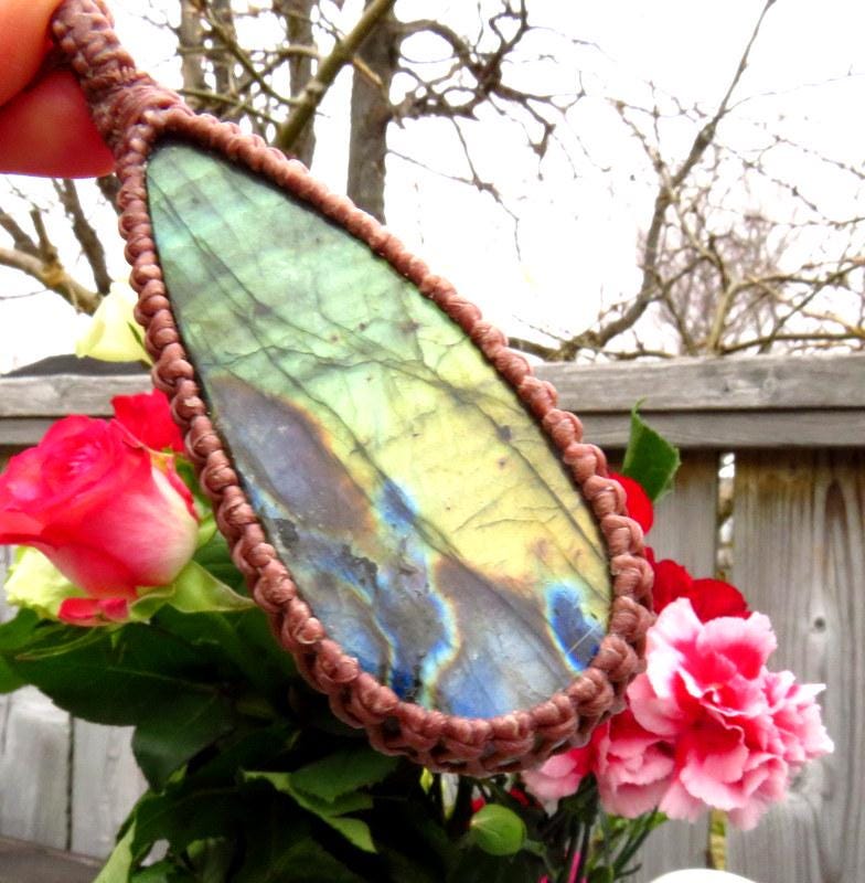 Mothers Day gift for her, Blue Labradorite gemstone necklace