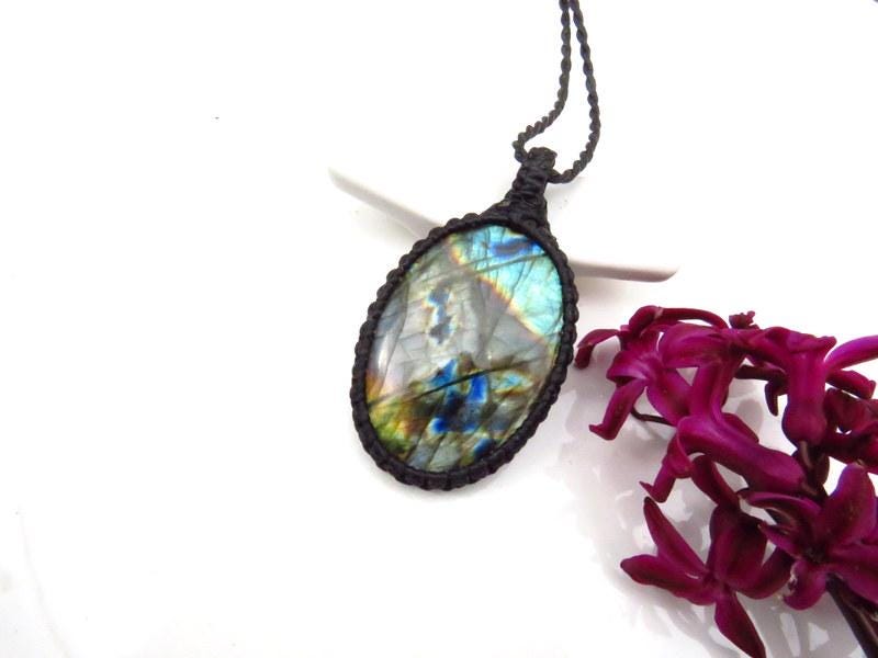 Rainbow Labradorite necklace, christmas gift ideas