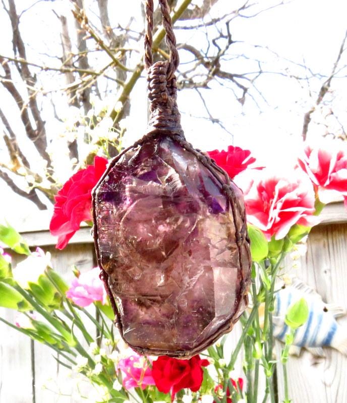 Shangaan Amethyst crystal necklace, amethyst gift idea