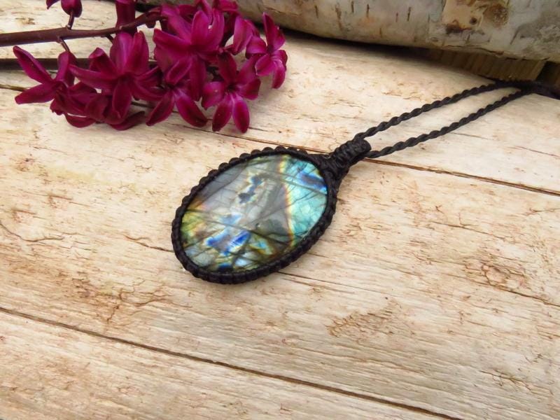 Rainbow Labradorite necklace, christmas gift ideas