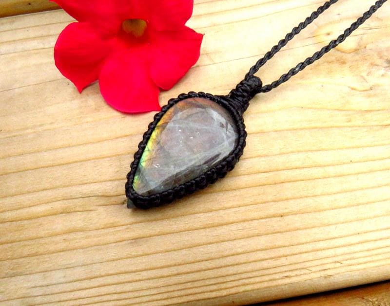 Gifts for her, Purple Labradorite Necklace