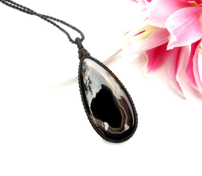 Christmas gifts for her, sardonyx gemstone necklace