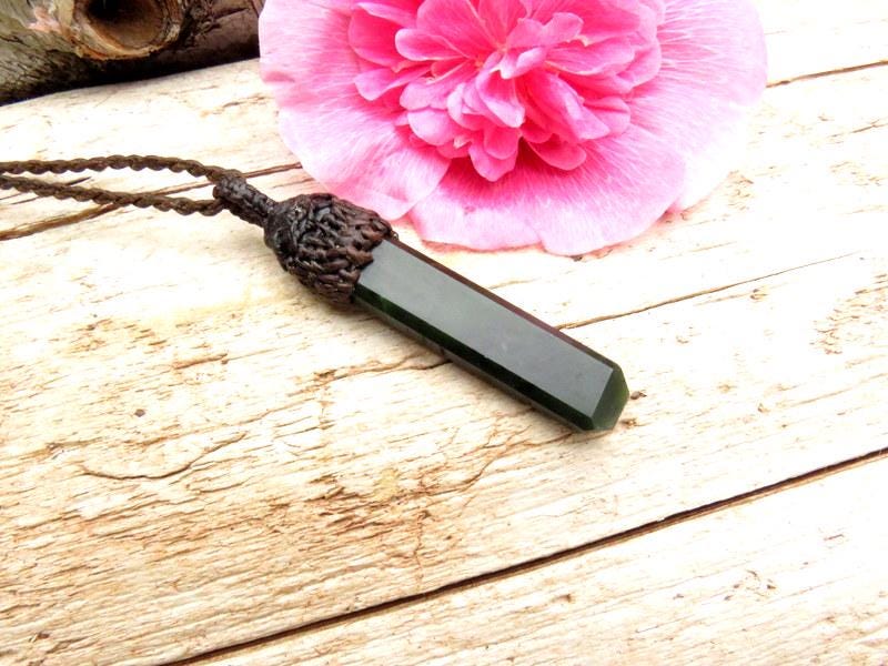 Abundance Jade necklace, Nephrite Jade pendant
