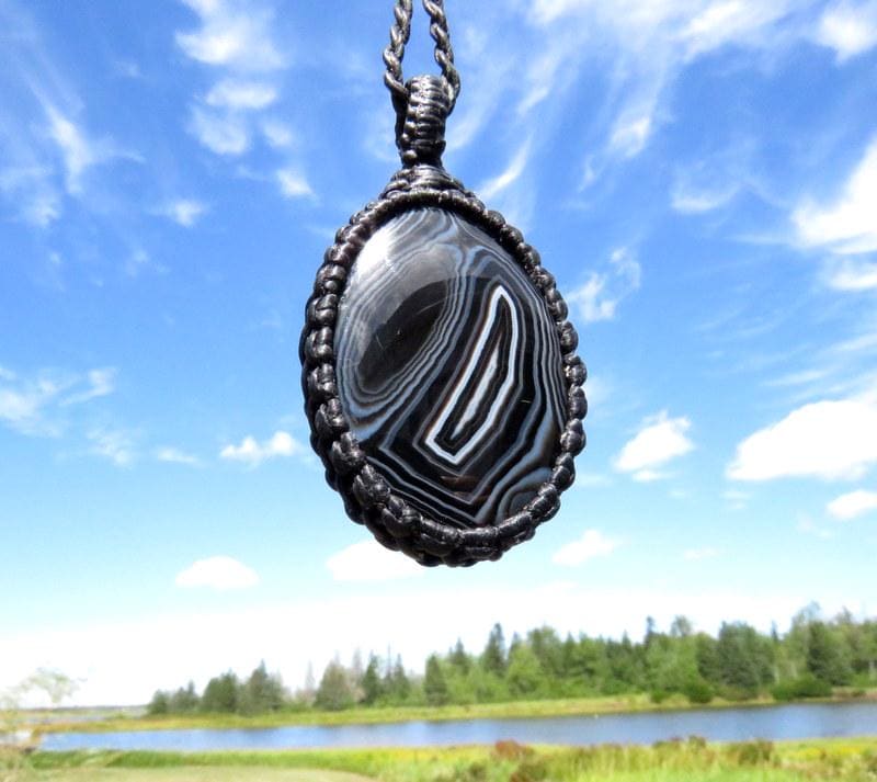 Christmas gifts for her, sardonyx gemstone necklace