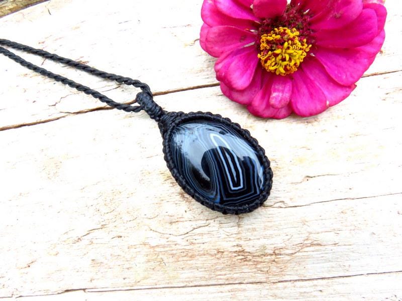 Christmas gifts for her, sardonyx gemstone necklace