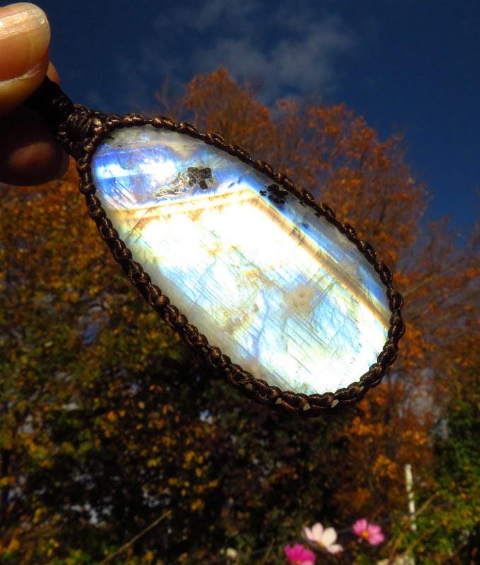 Rainbow moonstone necklace, moonstone jewelry