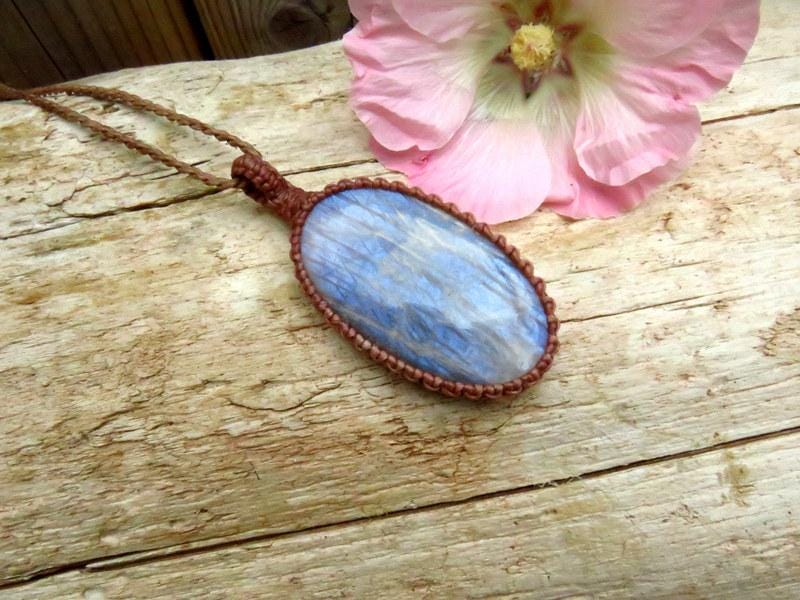 Belomorite macrame necklace, christmas gift ideas