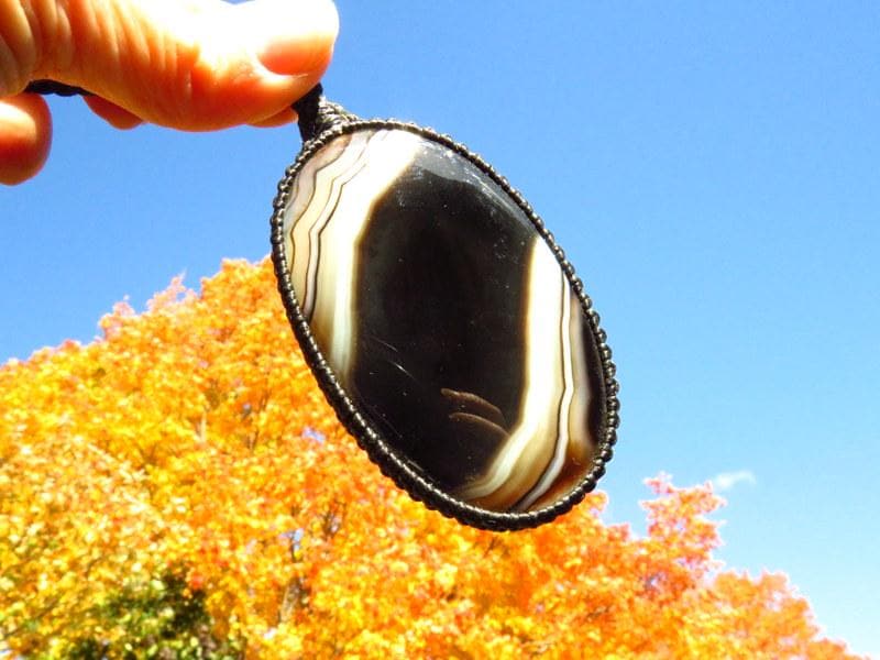 Christmas gifts for her, sardonyx gemstone necklace, casual jewelry, everyday necklace, gift ideas for the teacher, self gift, divorce gifts