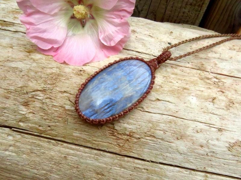 Belomorite macrame necklace, christmas gift ideas