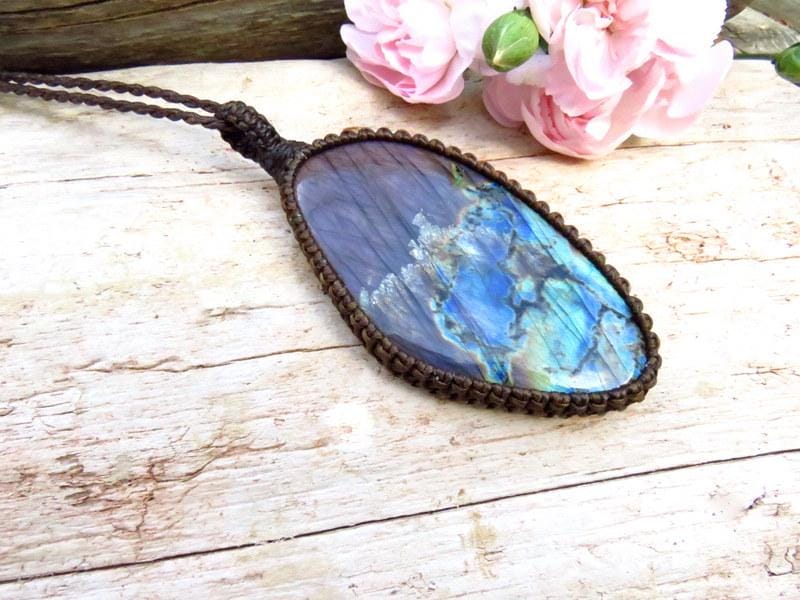 Rainbow Labradorite necklace, statement piece, gift ideas for the glam fan, the yogi, christmas gift, zen seeker