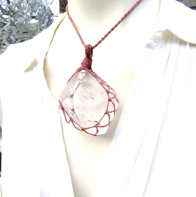 Freeform Quartz crystal necklace, christmas gift ideas for the glam fan, for mom, statement jewelry