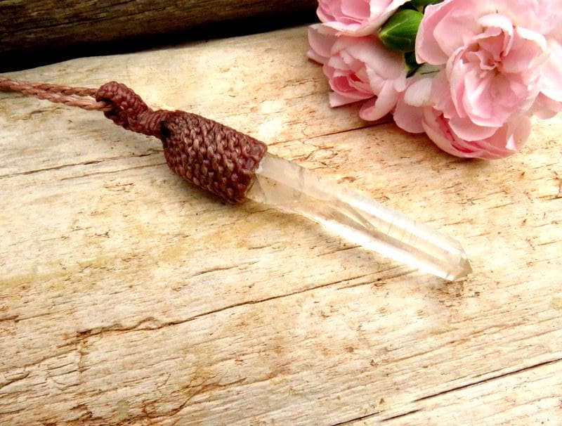 Lemurian Quartz crystal necklace, Empath crystals, gift ideas for the crystal lover, boho beauty