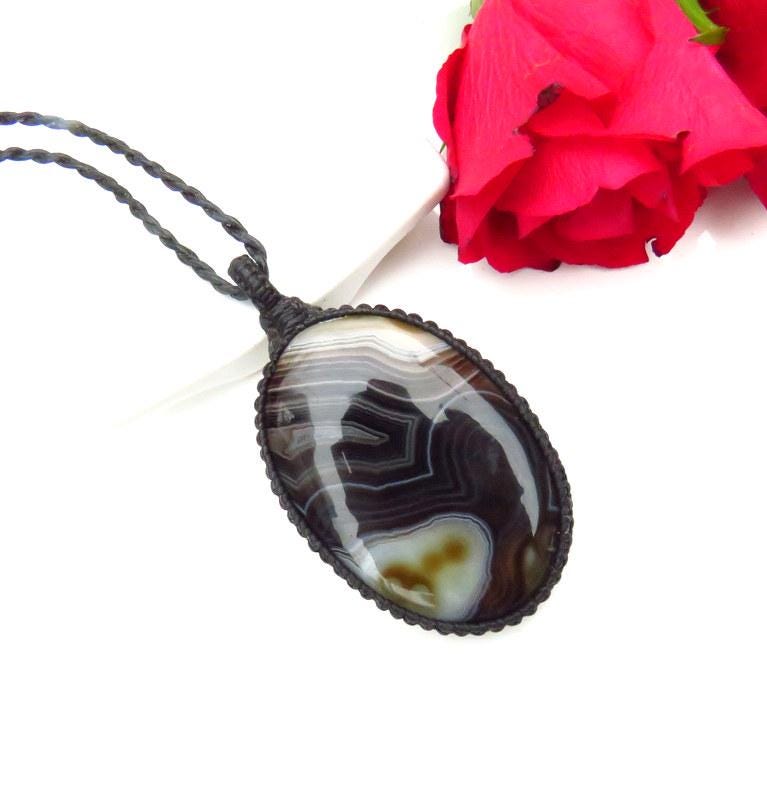 Christmas gifts for her, sardonyx gemstone necklace