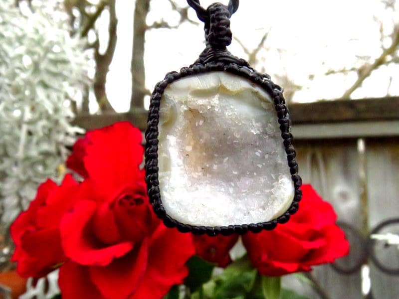 Agate Druzy Necklace, Christmas gift, Geode Neckace, Crystal pendant, Healing crystals and gemstones, druzy crystal, gift ideas for her