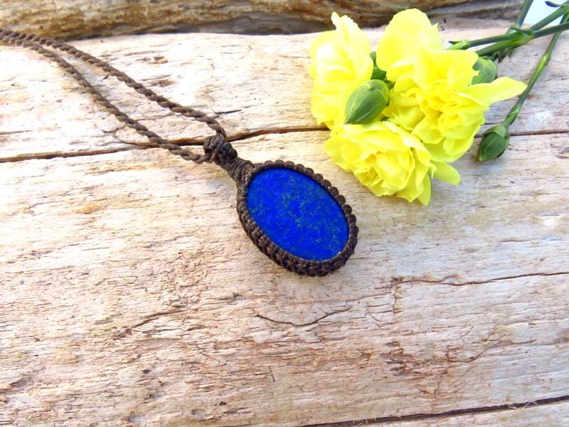 Lapis Lazulli gemstone necklace, best friend gift idea, boho beauty, for the Libra, blue lover
