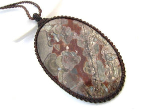 Mushroom Jasper Necklace / Jasper Jewelry / Jasper pendant