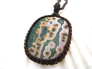Ocean Jasper Healing Stone Necklace