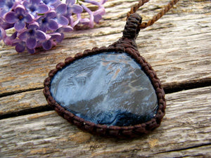 Pietersite healing stone necklace