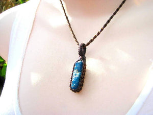Apatite Crystal Healing Necklace.