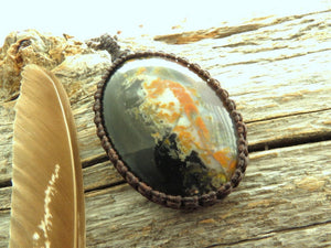 Petrified Wood Necklace, Grounding jewelry, Grounding necklace, Empath protection