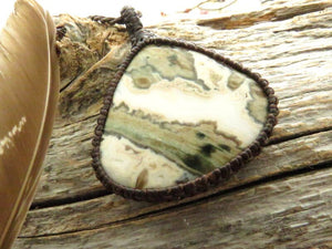 Ocean Jasper Necklace / Ocean necklace / Green / Orbs / Gemstone necklace / Healing jewelry / Rare Earth Jewelry / Unique gift / February