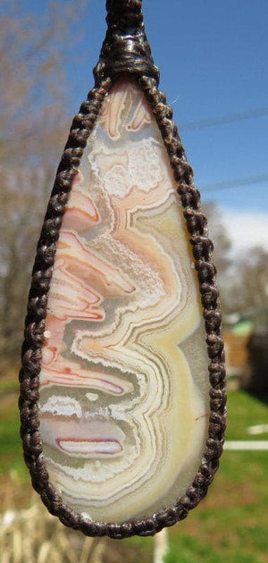 Pink Turkish Agate, Agate Necklace, Rare stones