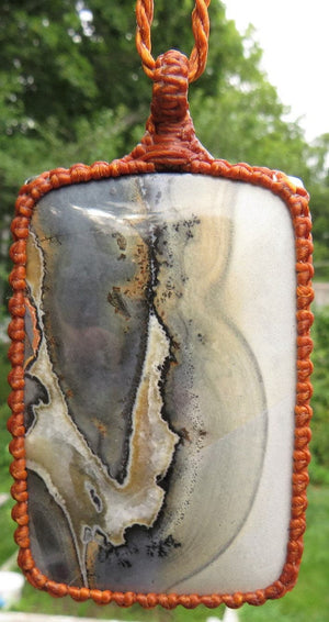 Rare Large Maligano Jasper Gemstone Necklace
