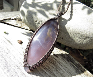 Purple Chalcedony necklace / Chalcedony Necklace