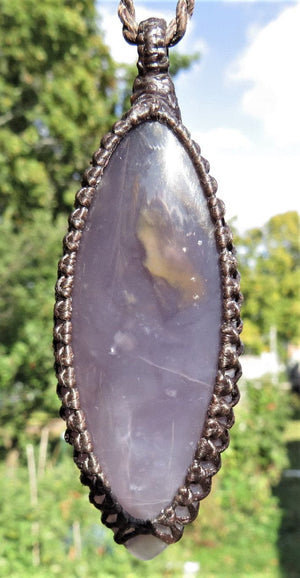 Purple Chalcedony necklace / Chalcedony Necklace