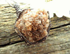 Aragonite Crystal Necklace.