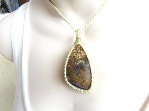 Plume Agate jewelry, Connection to Nature, Plume Agate necklace, Agate, Macrame necklace, Mother jewelry, plume agate, earth aura creations