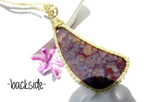Agate macrame necklace, agate for sale, red agate, macrame agate, agate stone necklace, agate benefits, agate for sale, celestial gift