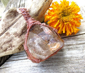 Quartz crystal spiritual healing necklace, Quartz with Inclusions,  Energy crystal, Etsy healing crystal, Earth Aura Creations