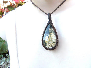 Ocean Jasper Necklace, ocean jasper jewelry, jasper necklace pendant, ocean jasper for sale, ocean jasper meaning, macrame gemstone necklace