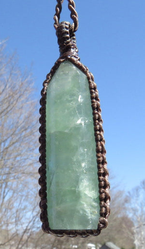 Fluorite necklace, Fluorite jewelry, green fluorite crystal, fluorite healing crystal pendant, green necklace, fluorite for sale