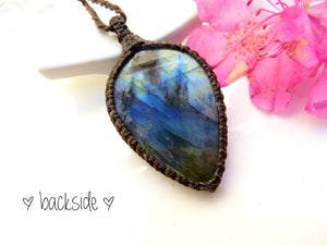 Rainbow Labradorite Necklace, gift for her, jewelry gift, necklace gift, unique gift ideas, birthday gift for her, earth aura creations