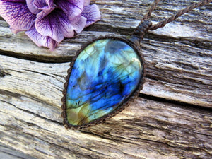 Rainbow Labradorite Necklace, gift for her, jewelry gift, necklace gift, unique gift ideas, birthday gift for her, earth aura creations
