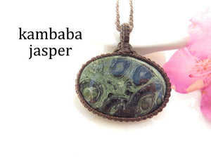 Green Kambaba Necklace, kambaba jasper chakra, kambaba jasper meaning, fossil gemstone necklace, fossil jewelry , green jasper necklace