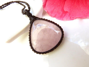 Rose Quartz Necklace, Attracting love, Woman's health, Promote youthful appearance, Symbol of love and beauty, Infused w Reiki, gift for mom