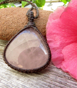 Rose Quartz Necklace, Attracting love, Woman's health, Promote youthful appearance, Symbol of love and beauty, Infused w Reiki, gift for mom