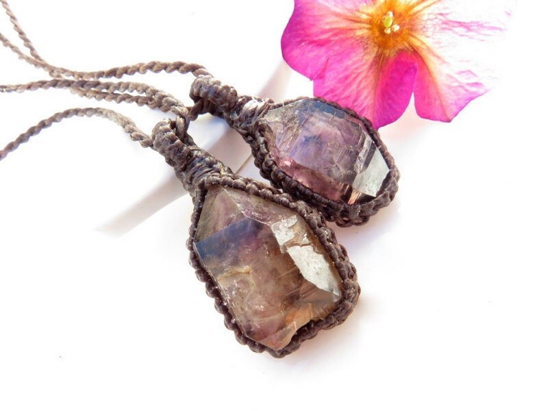 Shangaan Amethyst necklace set, rare amethyst crystal necklace, layered necklace, unique accessories, natural element jewelry, rare crystals