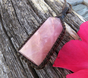 Pink Rose Quartz crystal point necklace, Pink Quartz, Healing crystal jewelry, Etsy best sellers, Etsy crystals, Rose Quartz Gemstone,