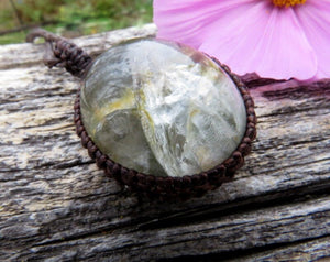 Garden Quartz Healing Crystal necklace, Womens healing crystal jewelry, Good Energy crystal, Minimalist necklace, earth aura creations
