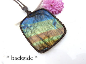 Labradorite necklace, high quality Labradorite, Vitality gemstone, Wiccan jewelry, Wiccan necklace, Celestial necklace, statement