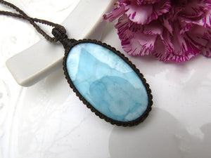 Valentines day gift ideas for her, Larimar necklace